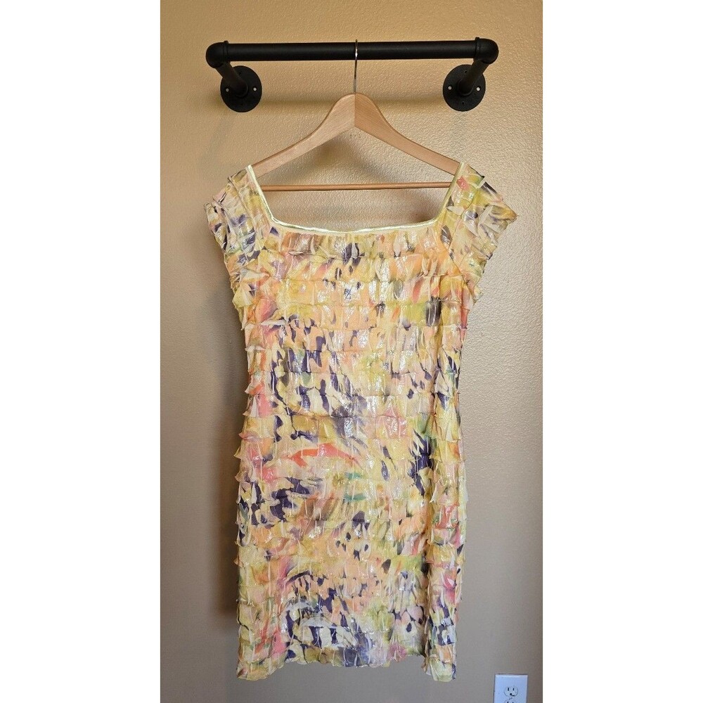 NWT Joseph‎ Ribkoff pastel ruffle tank dress women's size 14